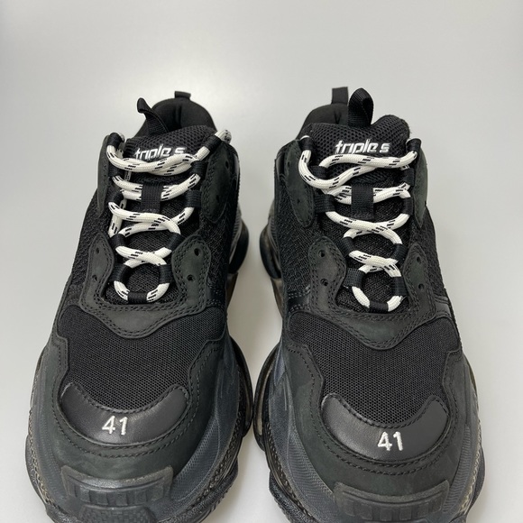 Balenciaga Black Triple-S Women’s Size EU 41/US 11 $995. - Picture 4 of 8